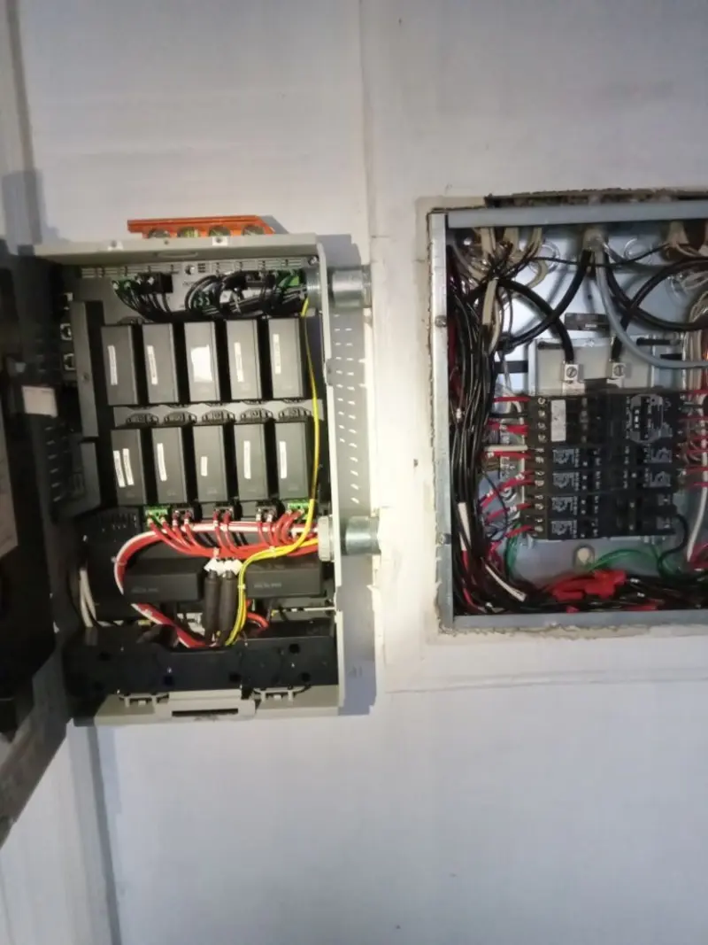 Electrical panel upgrade completed for Landscape Lighting Installation in Vienna